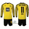 Officiële Voetbalshirt + Korte Broek Borussia Dortmund Reus 11 Thuis 2021-22 Lange Mouw - Kids